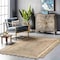Nuloom Tera Petals Braided Jute Area Rug 5ft x 8ft SVNR01B-508 - alternate 1